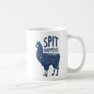Spit Happens Llama   Coffee Mug