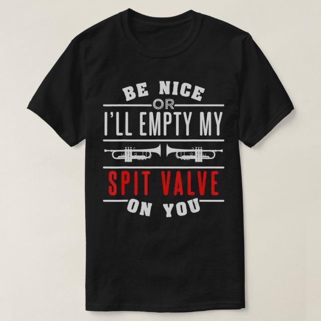 Spit Valve Trumpet Design For Men And Women  T-Shirt (Design Front)