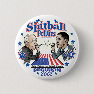 Spitball Politics 2008 2 Inch Round Button