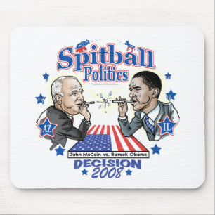 Spitball Politics 2008 Mouse Pad