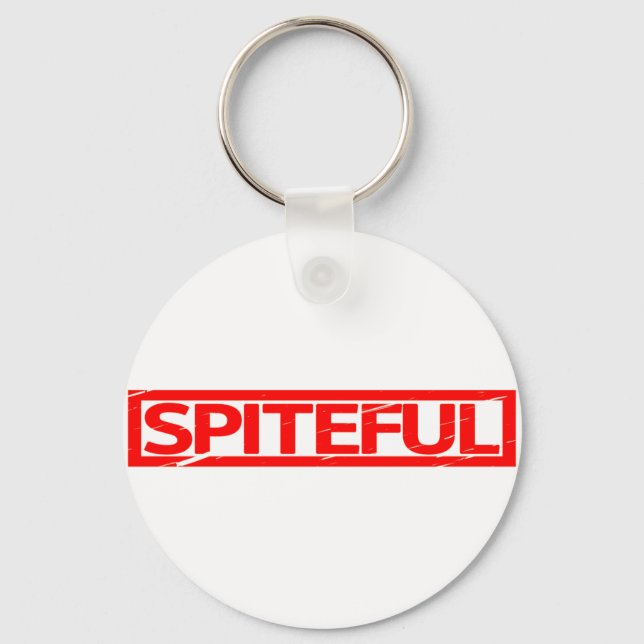 Spiteful Stamp Keychain (Front)