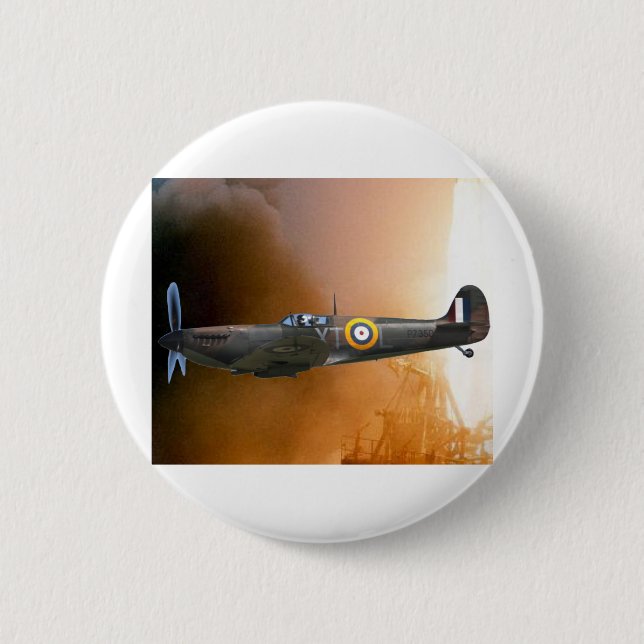 SPITFIRE 2 INCH ROUND BUTTON (Front)