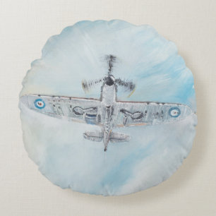 SPITFIRE. 'Ace Of Spades'. 2014. Round Pillow