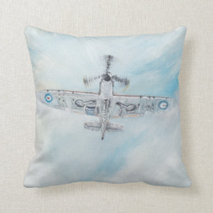 SPITFIRE. 'Ace Of Spades'. 2014. Throw Pillow