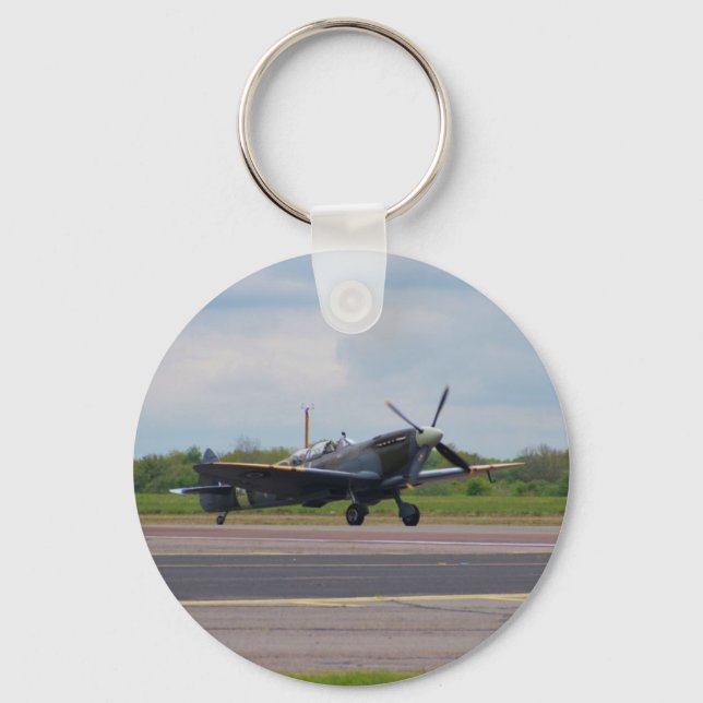 Spitfire After Landing Keychain (Front)