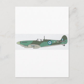spitfire airplane postcard