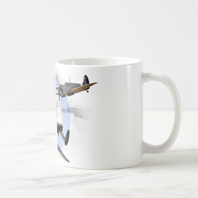 Spitfire and Lancaster Coffee Mug (Right)
