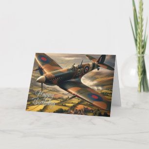 Spitfire Birthday Card