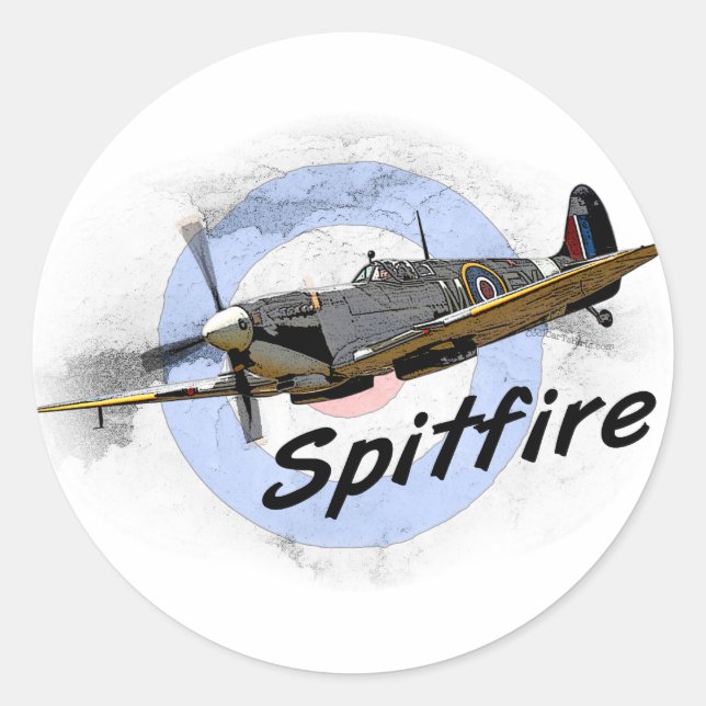 Spitfire Classic Round Sticker (Front)