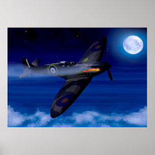 Spitfire Coming Home Poster