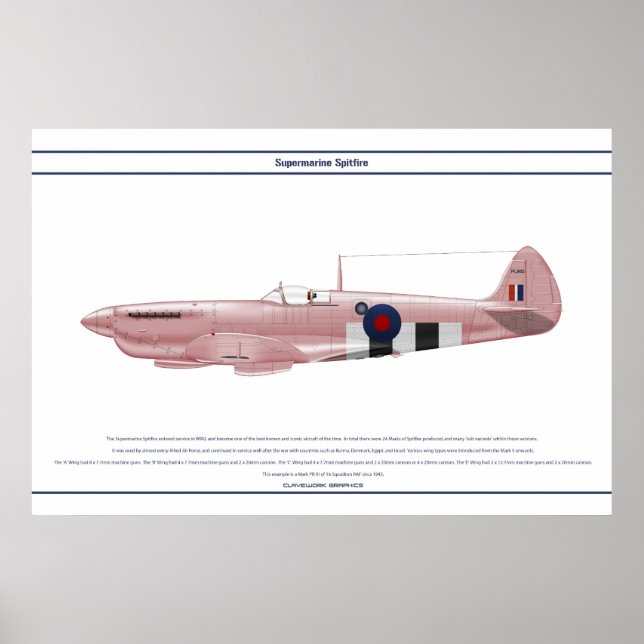 Spitfire GB 16 Sqn 2 Poster (Front)