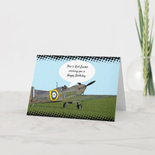Spitfire Happy Birthday Card