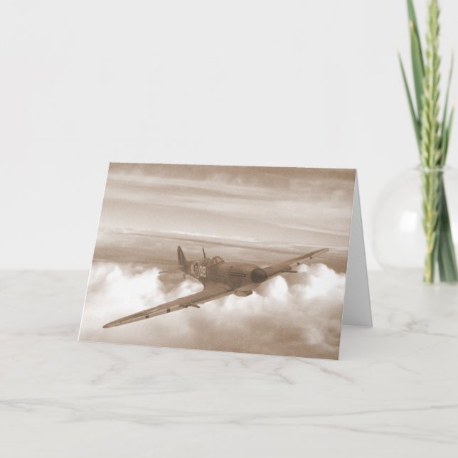 Spitfire Heading Home Card (Front)
