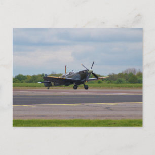Spitfire On The Runway Postcard