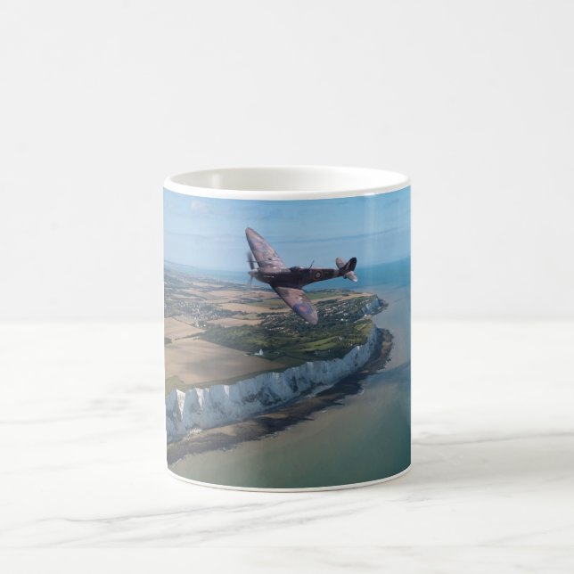 Spitfire over England Coffee Mug (Center)