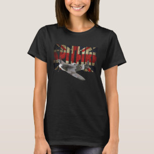 SPITFIRE RAF WW2 FIGHTER PLANE  UNION JACK T-Shirt