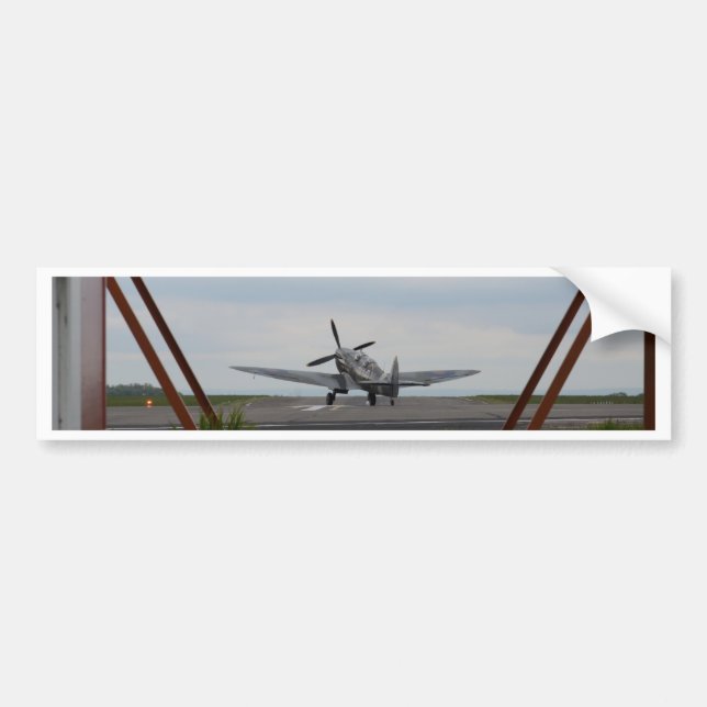 Spitfire Ready For Takeoff Bumper Sticker (Front)