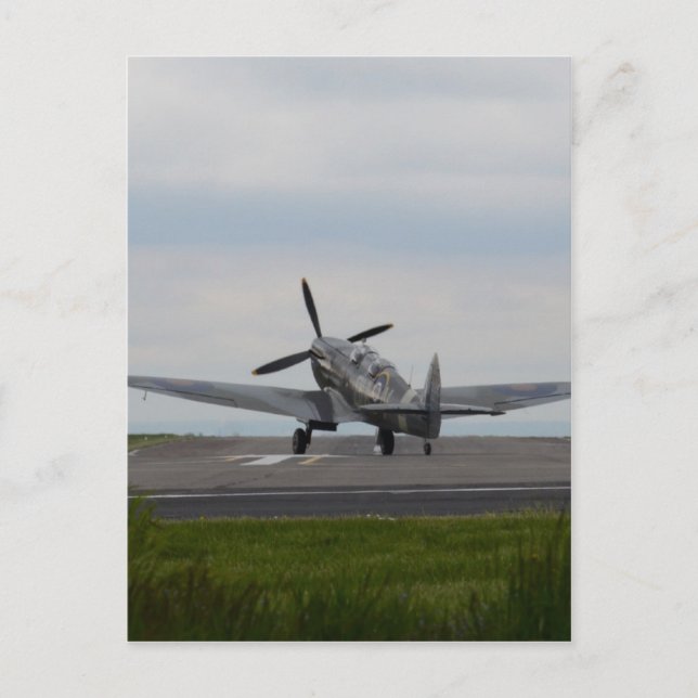 Spitfire Ready For Takeoff Postcard (Front)