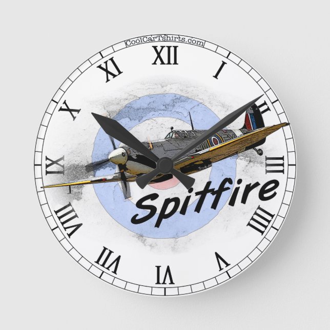 Spitfire Round Clock (Front)