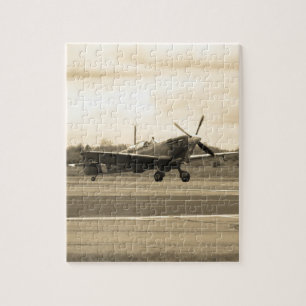 Spitfire Sepiatone Jigsaw Puzzle