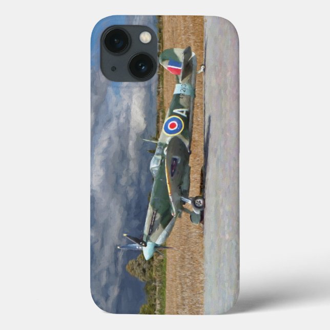 Spitfire Under Storm Clouds Case-Mate iPhone Case (Back)