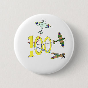 Spitfires 100th Birthday 2 Inch Round Button