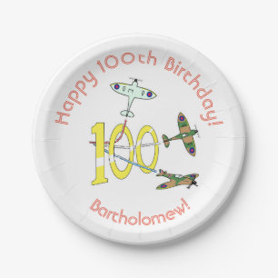 Spitfires 100th Paper Plate