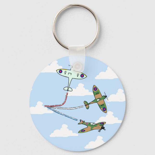 Spitfires - Air Display - Birthday Keychain (Front)