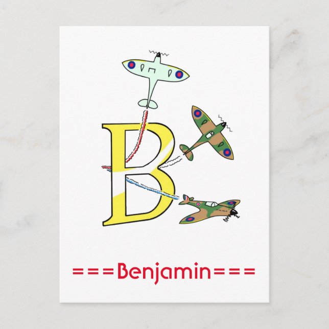 Spitfires Initial B Postcard (Front)
