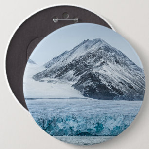 Spitsbergen Svalbard Glacier 6 Inch Round Button