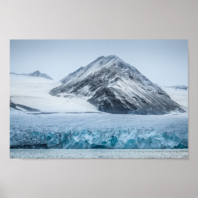Spitsbergen Svalbard Glacier Poster (Front)