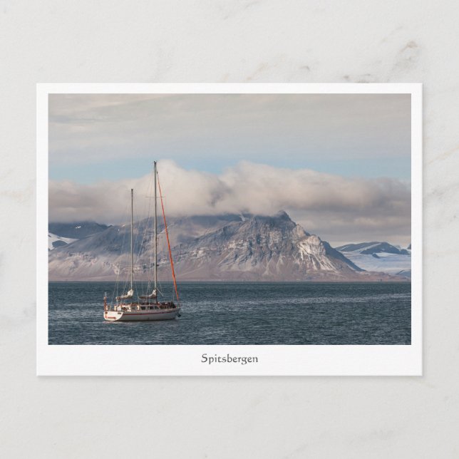 Spitsbergen Svalbard Sailboat Postcard (Front)