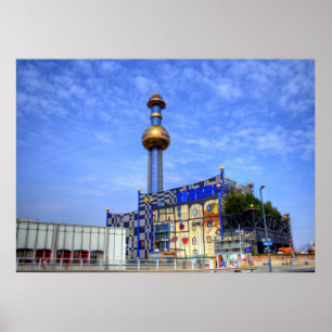 Spittelau waste incineration plant poster