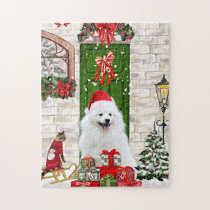Spitz Dog Christmas  Jigsaw Puzzle