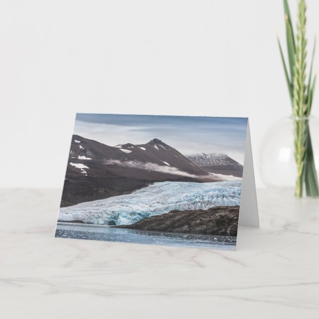Spitzbergen Svalbard Glacier Card (Front)