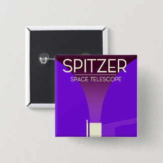 Spitzer Space Telescope 2 Inch Square Button