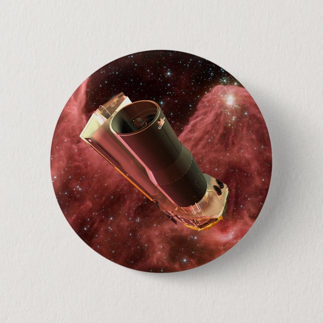 Spitzer Space Telescope Anniversary 2 Inch Round Button (Front)