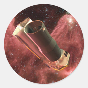 Spitzer Space Telescope Anniversary Classic Round Sticker