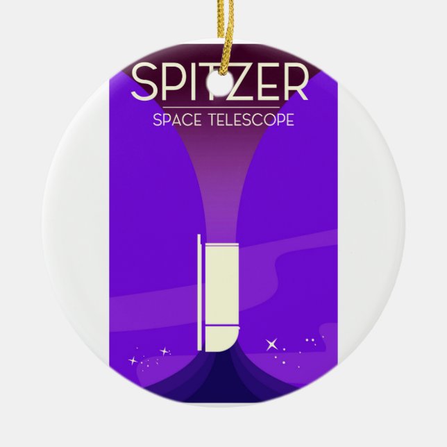 Spitzer Space Telescope Ceramic Ornament (Front)