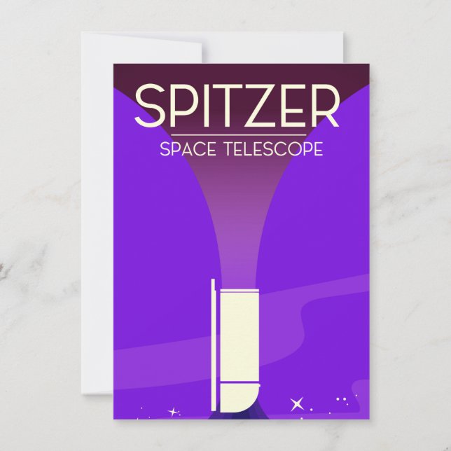 Spitzer Space Telescope Invitation (Back)