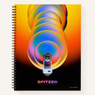 Spitzer Space Telescope Poster. Notebook