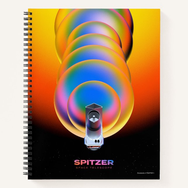Spitzer Space Telescope Poster. Notebook (Front)