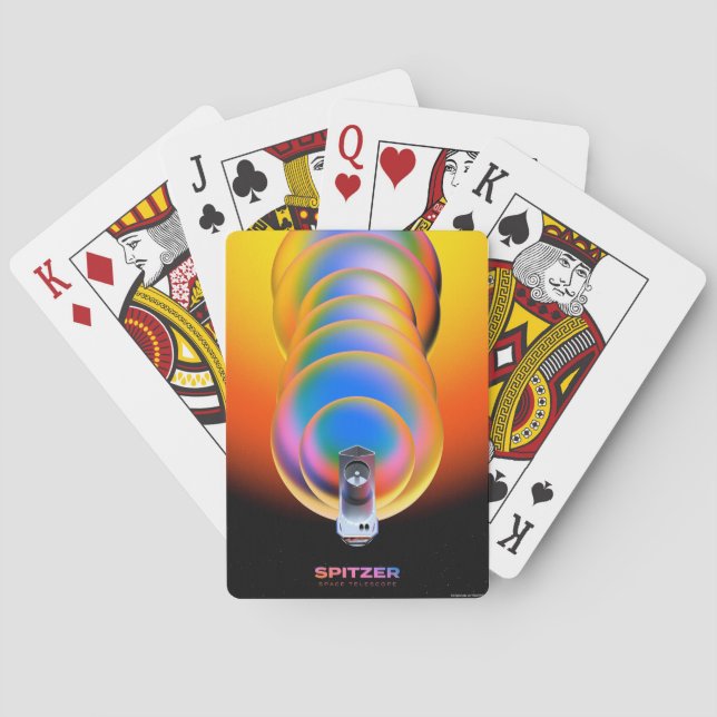 Spitzer Space Telescope Poster. Playing Cards (Back)