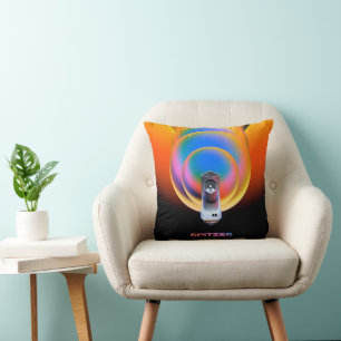 Spitzer Space Telescope Poster. Throw Pillow