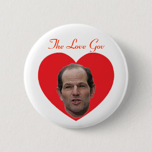 Spitzer:  The Love Gov 2 Inch Round Button