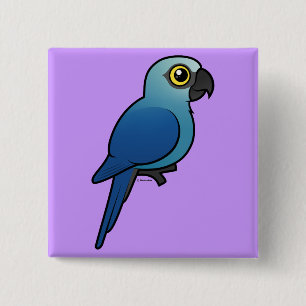 Spix's Macaw 2 Inch Square Button