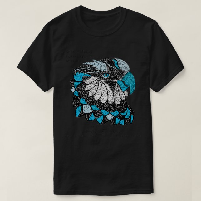 Spixx27s Macaw Cyanopsitta spixii T-Shirt (Design Front)