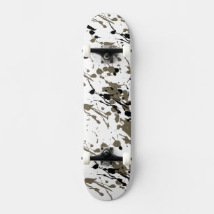 Splash and Drip Art Skateboard