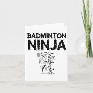 Splash Art Badminton Shuttle  Card