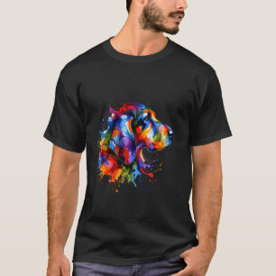 Splash Art Coonhound Coon Dog T-Shirt